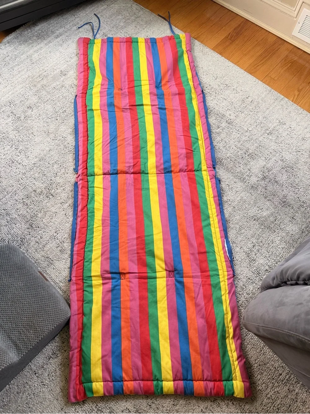 Vintage Coleman Rainbow Fiesta Tote/Blanket